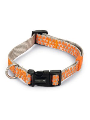 Beeztees Köpek Boyun Tasması, Açık Gri Turuncu, 35-50cm