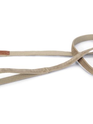 Beeztees DBL Köpek Gezdirme Kayışı, Velura, Gri, 120cm, 20mm