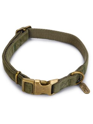 Beeztees DBL Köpek Tasması, Kadife, Nefti, 35-50cm, 20mm