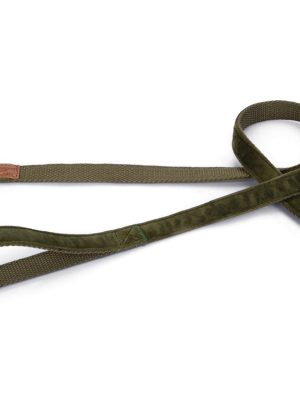 Beeztees DBL Köpek Gezdirme Kayışı, Velura, Yeşil, 120cm, 20mm