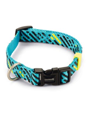 Beeztees Köpek Tasması, Turkuaz, 26-40cm, 15mm