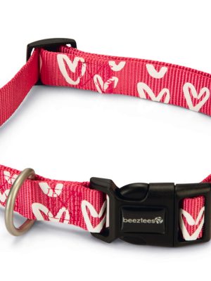 Beeztees Köpek Tasması, Pembe, 48-70cm, 25mm