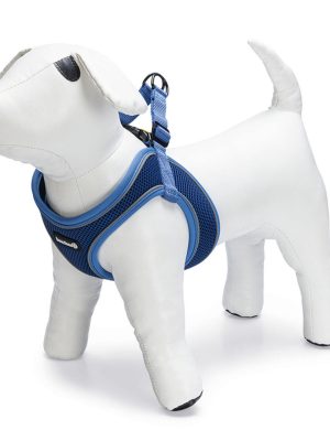 Beeztees Köpek Göğüs Tasması, Neopren, Mavi, M, 41-46cm