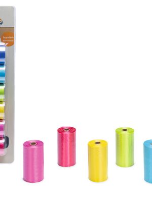 Beeztees Köpek Dışkı Toplama Poşeti, Çeşitli Renklerde, 6x20Adet