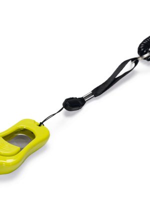 Beeztees Köpek Eğitim Klikırı, Karabina ve Bağlama Kordonlu, Yeşil, 6,5x4x2cm