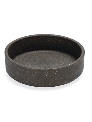 Beeztees DBL Kedi Mama Su Kabı, Bambu, Antrasit 12cm, 250ml