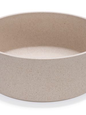 Beeztees DBL Köpek Mama Su Kabı, Bambu, Bej, 21cm, 1430ml