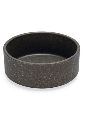 Beeztees DBL Köpek Mama Su Kabı, Bambu, Antrasit, 12cm, 300ml