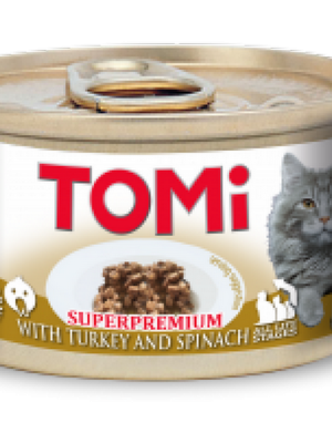Tomi Kedi Hindili Ispanaklı Yaş Mama 85g
