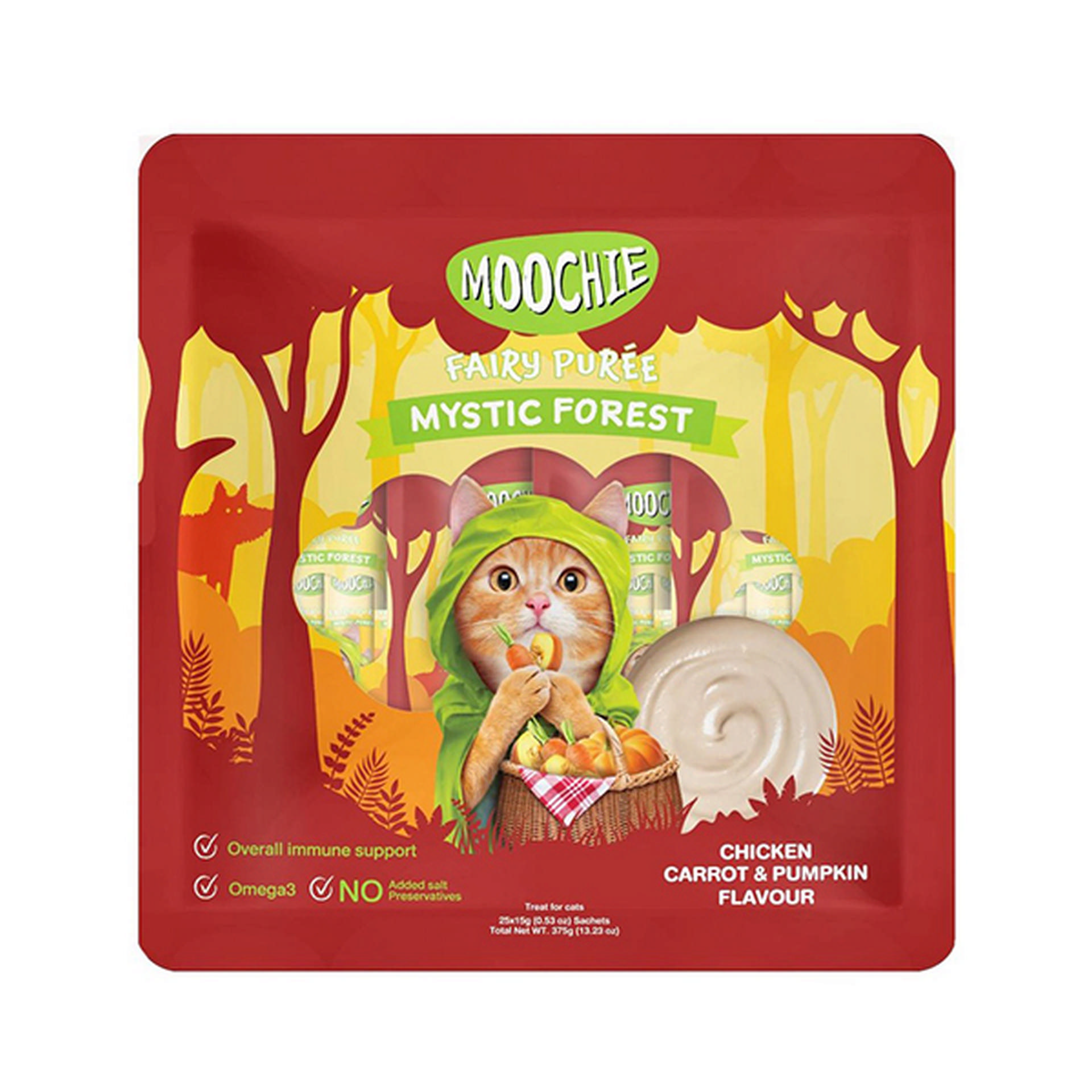 1177232_446-C0178-25.jpg Moochie Sıvı Kedi Ödülü Tavuk-Havuç-Balkabağı 25x15Gr - Görsel 1