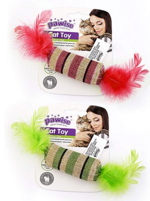 Pawise Kedi Oyuncağı Striped Cat Toy-Şeker