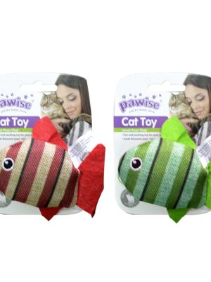 Pawise Kedi Oyuncağı Striped Cat Toy-Balık
