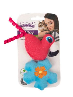 Pawise Örgü Kedi Oyuncağı Kuş - Çiçek