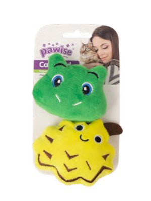 Pawise Örgü Kedi Oyuncağı Kurbağa - Ananas