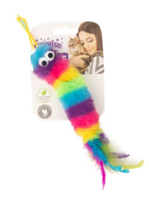 Pawise Örgü Kedi Oyuncağı Gökkuşağı Kurtçuk