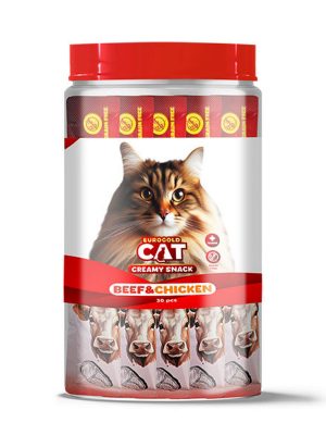 EuroGold Cat Sıvı Kedi Ödülü Dana - Tavuk Etli 30x15Gr