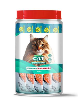 EuroGold Cat Sıvı Kedi Ödülü Somon - Kızılcık 30x15Gr
