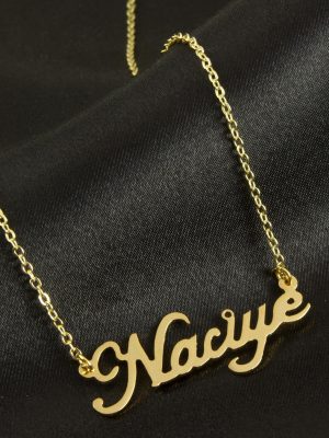 Naciye İsimli Kolye -Sarı