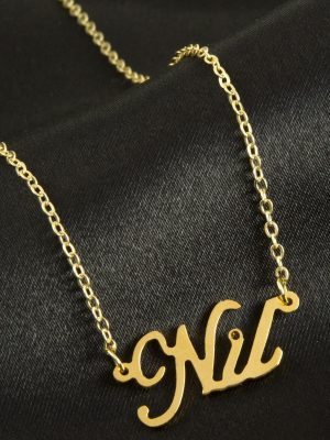 Nil İsimli Kolye -Sarı