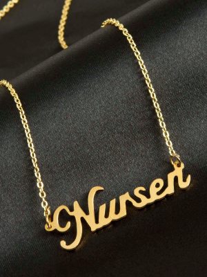 Nursen İsimli Kolye -Sarı
