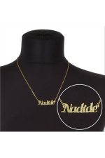 Nadide İsimli Kolye -Sarı - Görsel 3