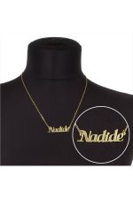 Nadide İsimli Kolye -Sarı - Görsel 2