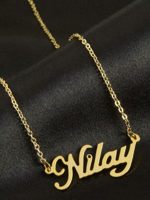 Nilay İsimli Kolye -Sarı