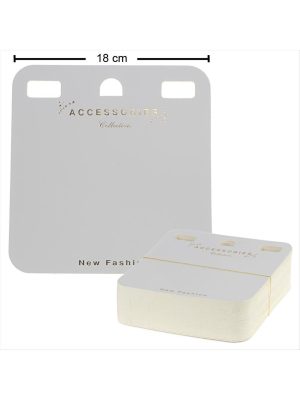 50li Yaka Kolye Kartı-Beyaz