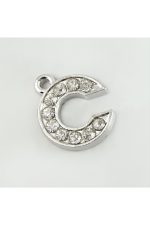 Harf Kolye Ucu 1,5 cm-C - Görsel 2