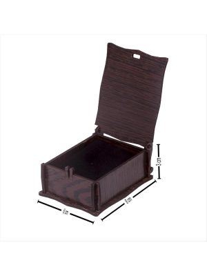 Ahşap Set Kolye Kutusu-Kahverengi-1