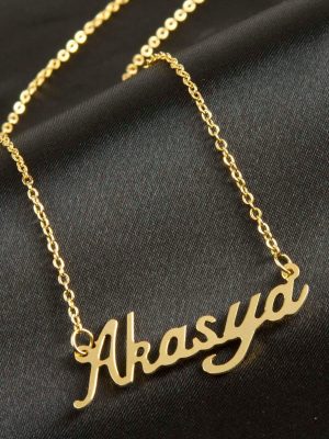 Akasya isimli kolye -Sarı