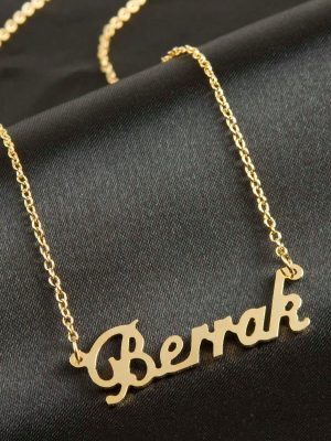 Berrak İsimli Kolye -Sarı