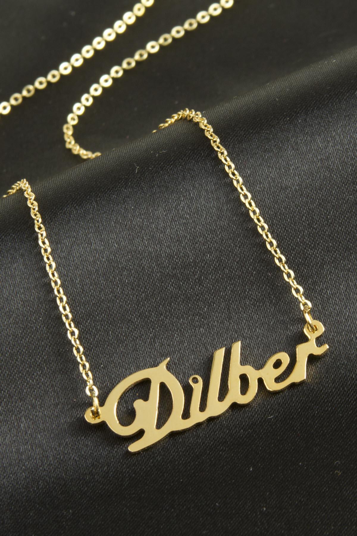 1200356_Dilber-Isimli-Kolye-Kisiye-Ozel-e9d1.jpg Dilber İsimli Kolye -Sarı - Görsel 1