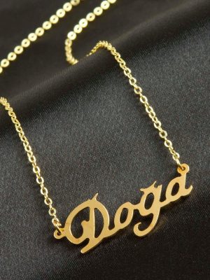 Doğa İsimli Kolye -Sarı