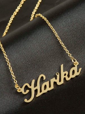 Harika İsimli Kolye -Sarı