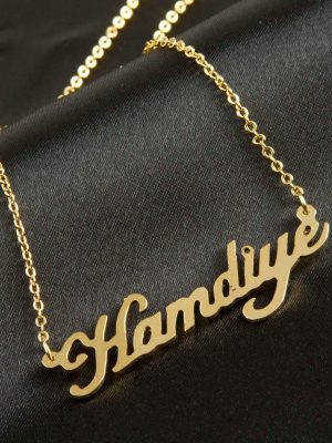 Hamdiye İsimli Kolye -Sarı