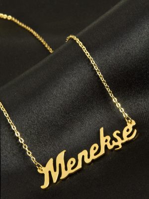 Menekşe İsimli Kolye -Sarı