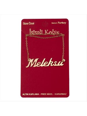 Meleksu İsimli Kolye -Sarı