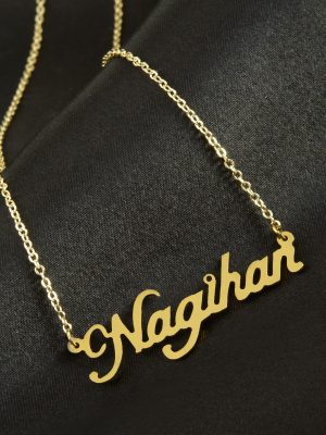 Nagihan İsimli Kolye -Sarı