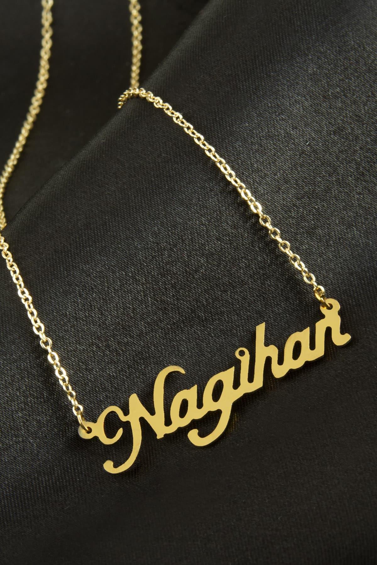 1200377_Nagihan-Isimli-Kolye-Kisiye-Ozel-9f08.jpg Nagihan İsimli Kolye -Sarı - Görsel 1