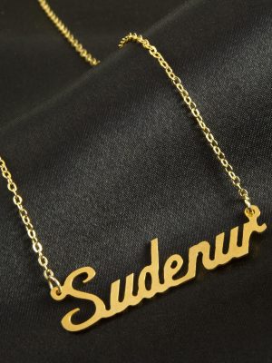 Sudenur İsimli Kolye -Sarı