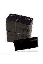 6lı Küpe Kartı-Siyah