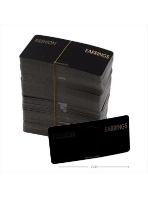 6lı Küpe Kartı-Siyah