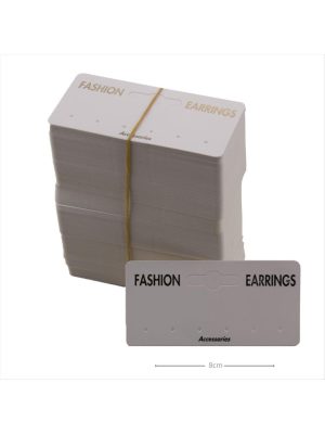 6lı Küpe Kartı-Beyaz