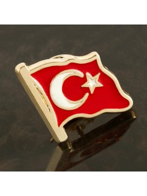 Ay Yıldız Yaka Rozet-Sarı