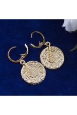 Çeyrek Altın Kaplama Küpe-Sarı - Görsel 4