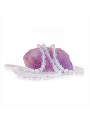 8 mm Opal Taşı Ay Taşı-Açık Mavi