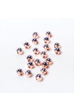 Delikli Nazar Boncuklu Metal Ara Aparat-Sarı - Görsel 2