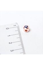 Delikli Nazar Boncuklu Metal Ara Aparat-Sarı