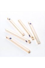 Nazar Boncuklu Kare Çubuk Aparat-Roz - Görsel 2